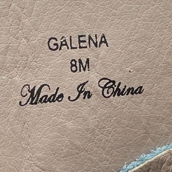 Donald Pliner Women's Galena Leather Toe Post Slip-On Sandals Blue Size 8 Blue - Picture 7 of 7